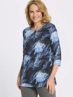 Longshirt mit 3/4-Ärmeln