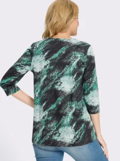 Longshirt mit 3/4-Ärmeln