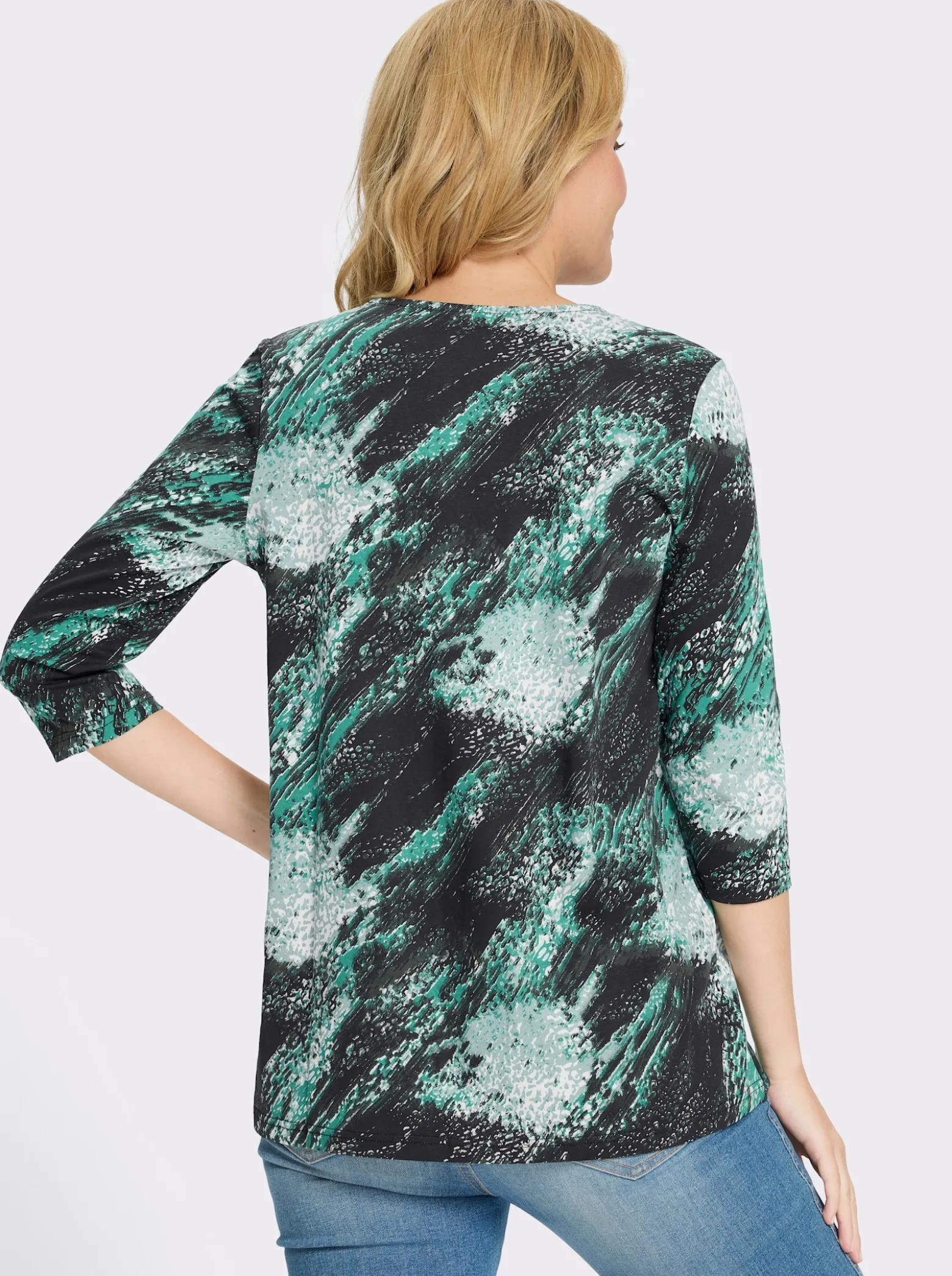 Longshirt mit 3/4-Ärmeln