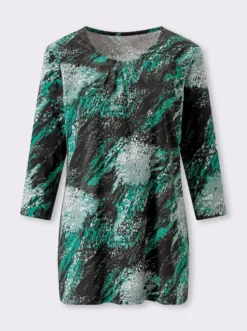 Longshirt mit 3/4-Ärmeln