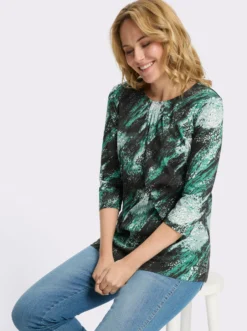 Longshirt mit 3/4-Ärmeln