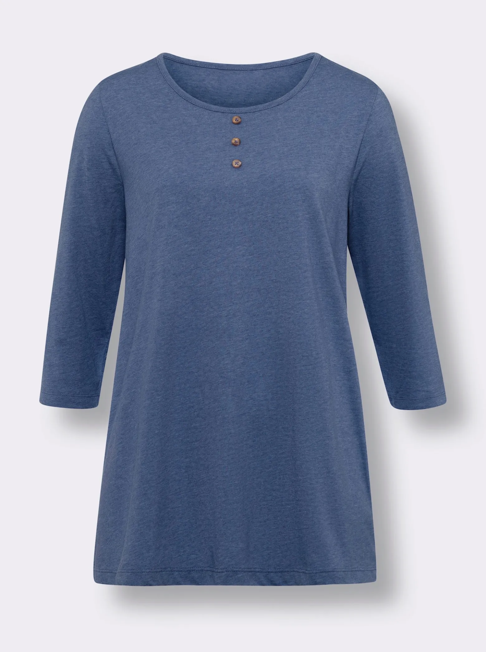 Longshirt mit 3/4-Ärmeln