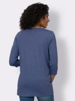 Longshirt mit 3/4-Ärmeln