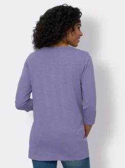 Longshirt mit 3/4-Ärmeln
