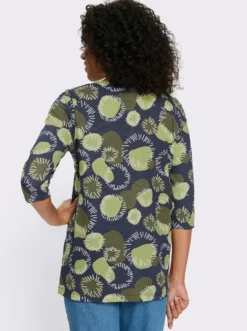 Longshirt mit 3/4-Ärmeln, Baumwolle
