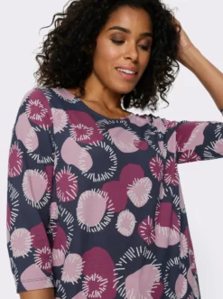 Longshirt mit 3/4-Ärmeln, Baumwolle