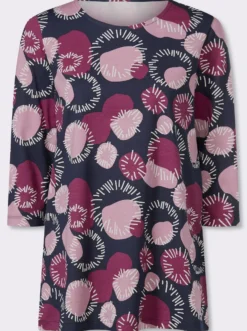 Longshirt mit 3/4-Ärmeln, Baumwolle