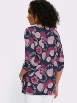 Longshirt mit 3/4-Ärmeln, Baumwolle