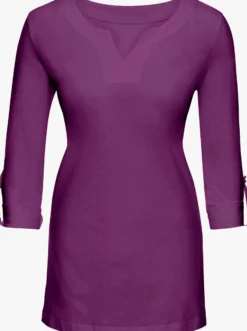 Longshirt mit Ärmeln zum Krempeln
