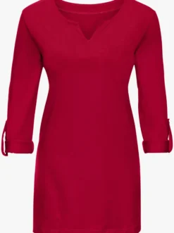 Longshirt mit Ärmeln zum Krempeln
