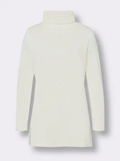 Longshirt mit Rollkragen