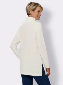 Longshirt mit Rollkragen