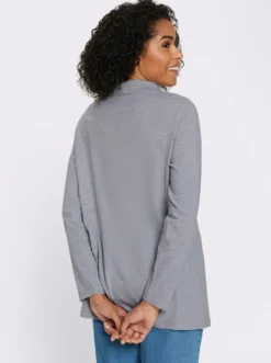 Longshirt mit Schneeflocken-Print