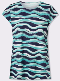 Longshirt mit Seitenschlitzen