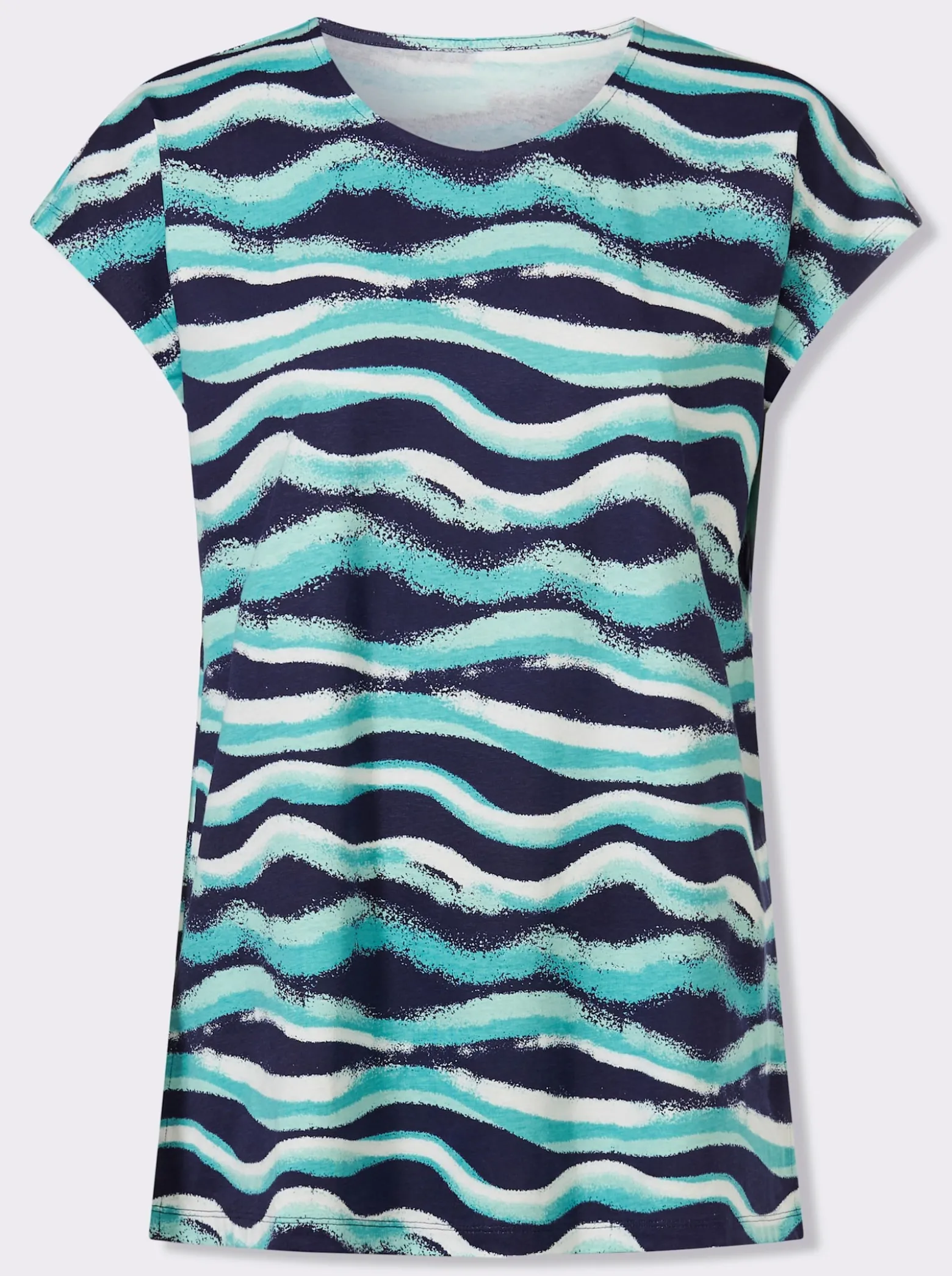 Longshirt mit Seitenschlitzen