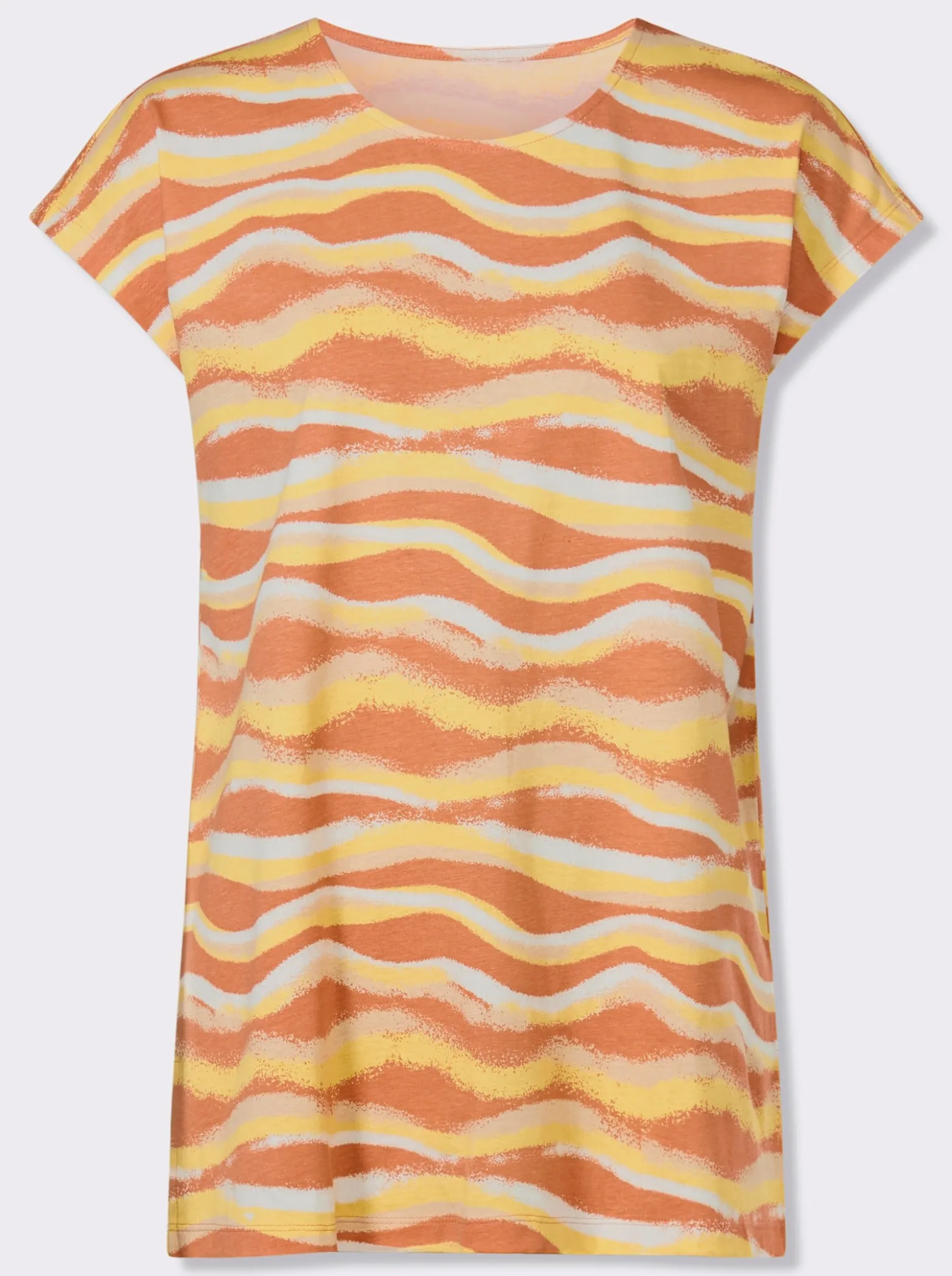 Longshirt mit Seitenschlitzen