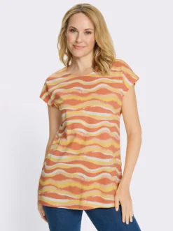 Longshirt mit Seitenschlitzen