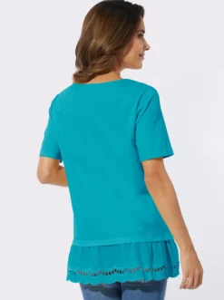 Longshirt mit Spitze