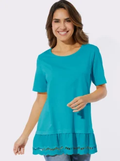 Longshirt mit Spitze