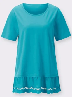 Longshirt mit Spitze