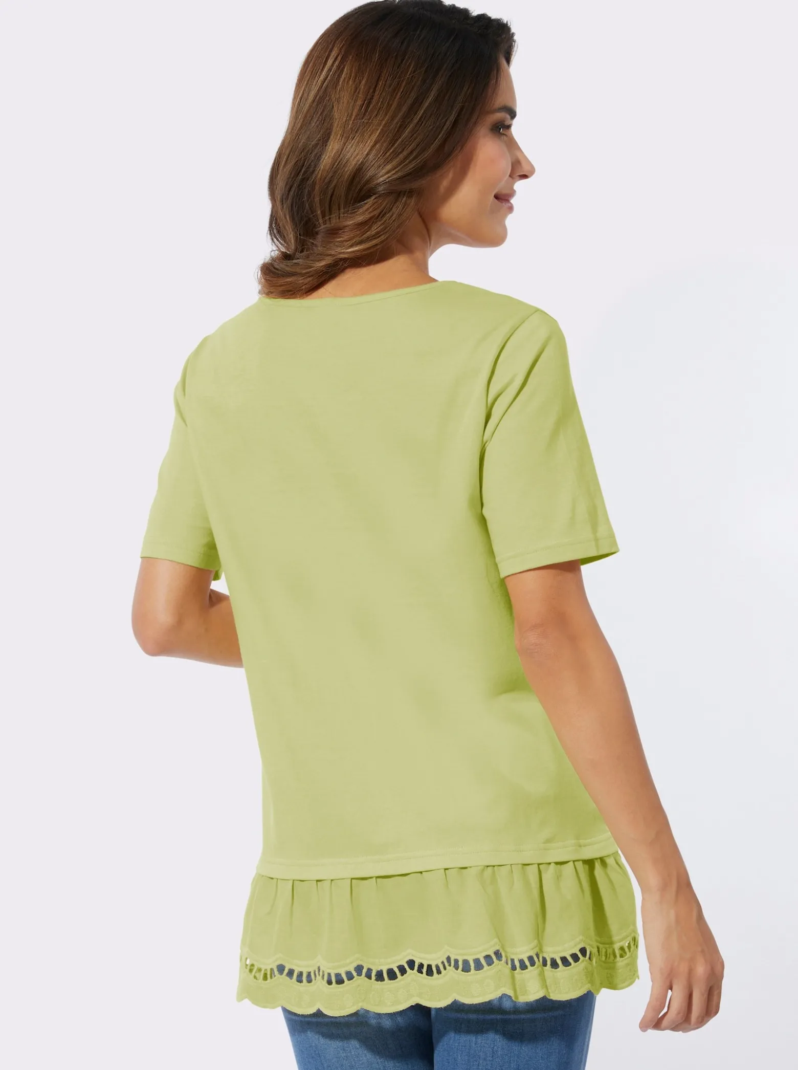 Longshirt mit Spitze