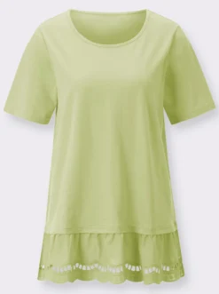 Longshirt mit Spitze