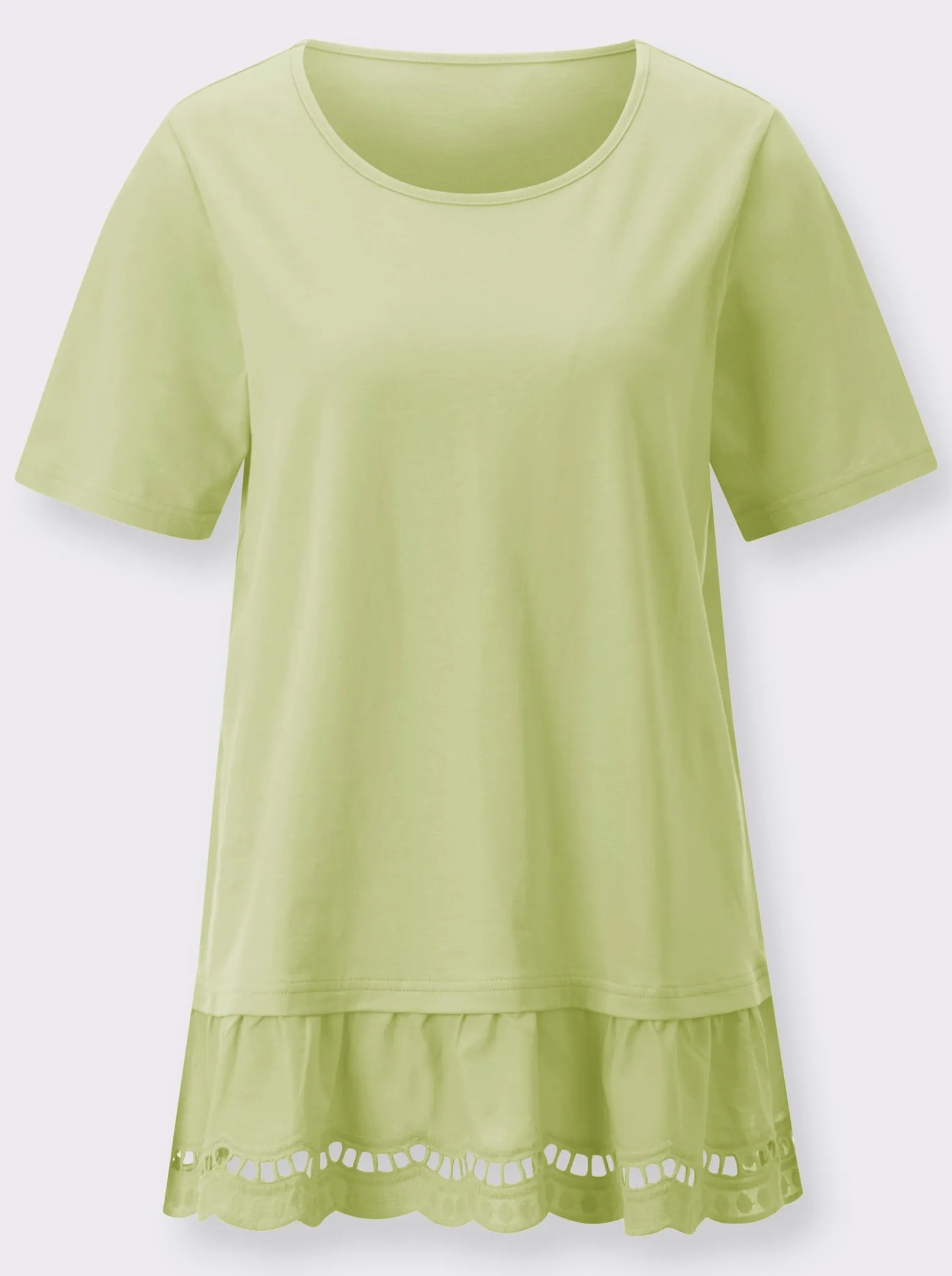 Longshirt mit Spitze