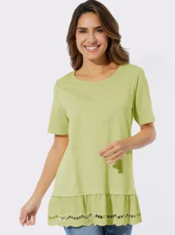 Longshirt mit Spitze