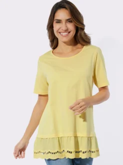 Longshirt mit Spitze