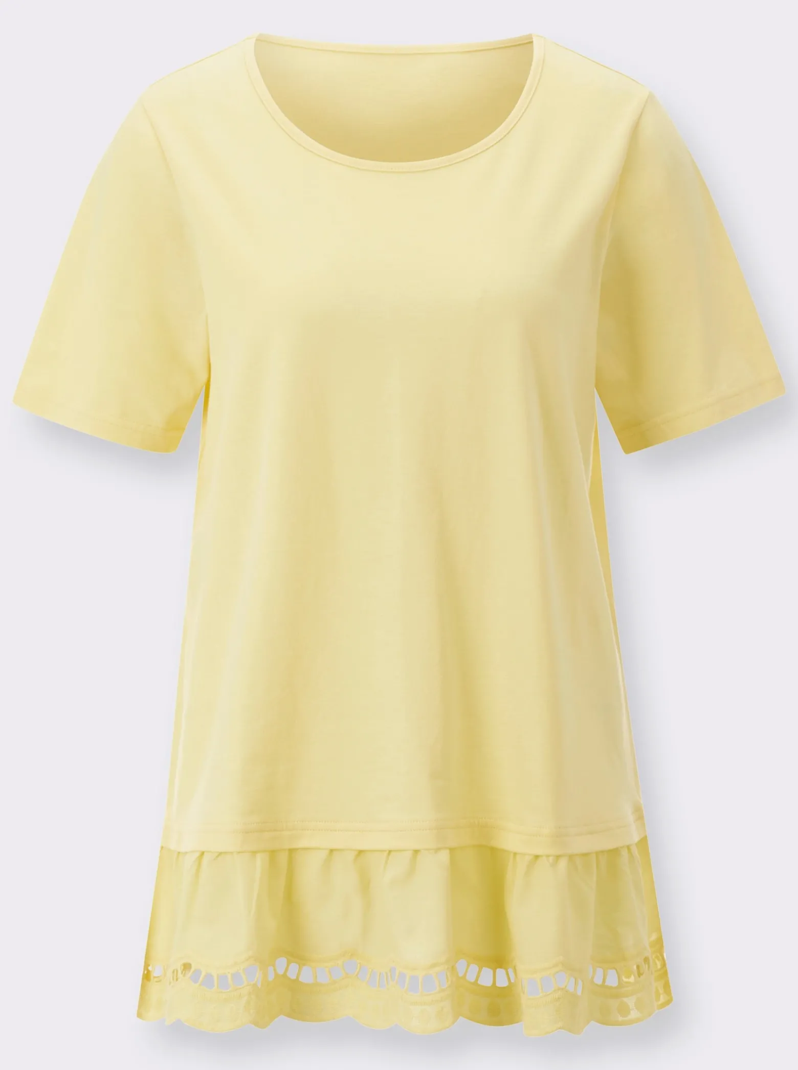 Longshirt mit Spitze
