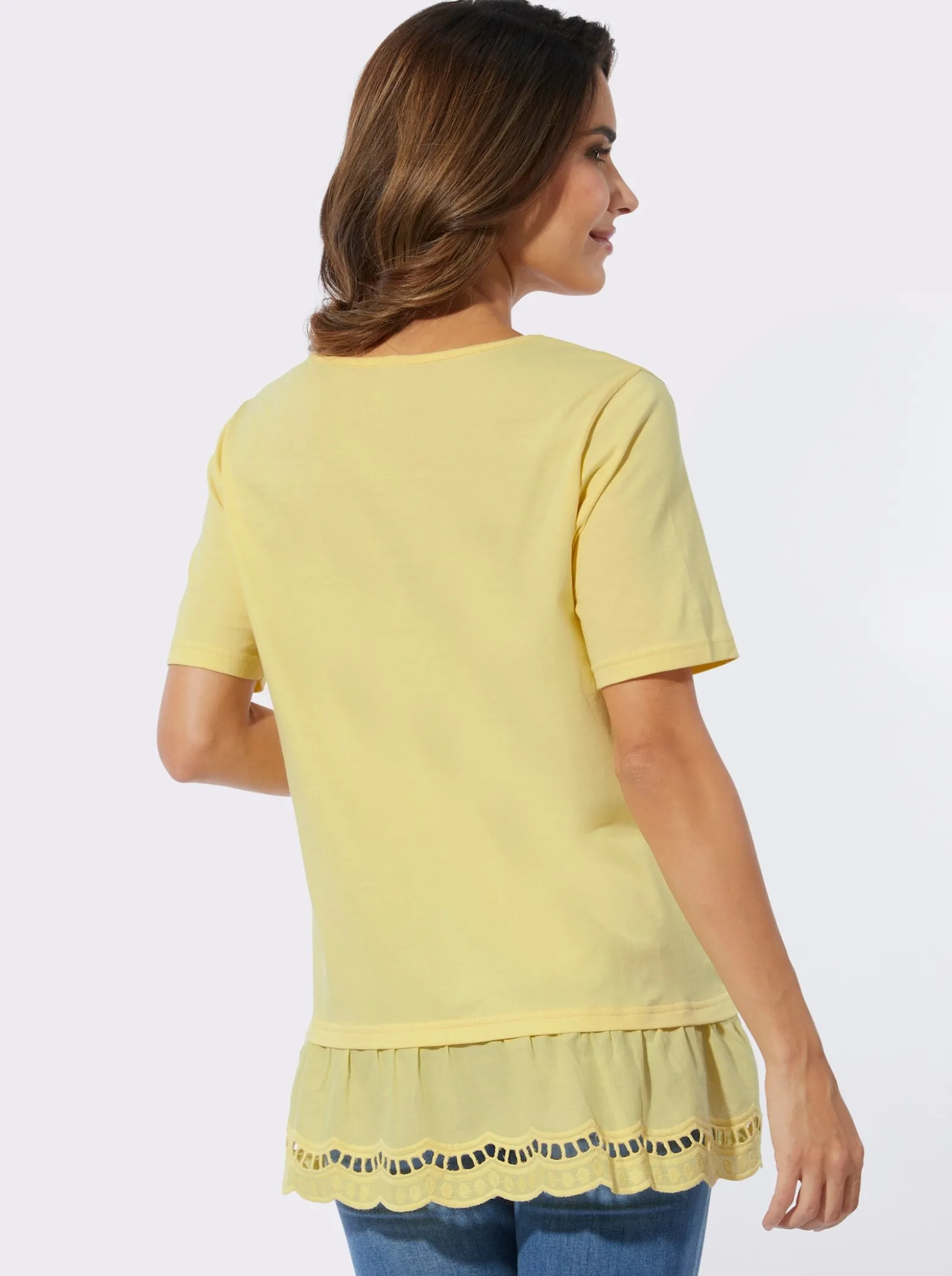 Longshirt mit Spitze