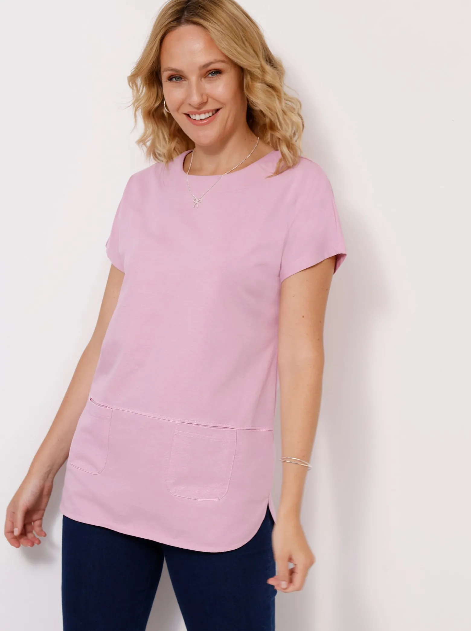 Longshirt mit Taschen