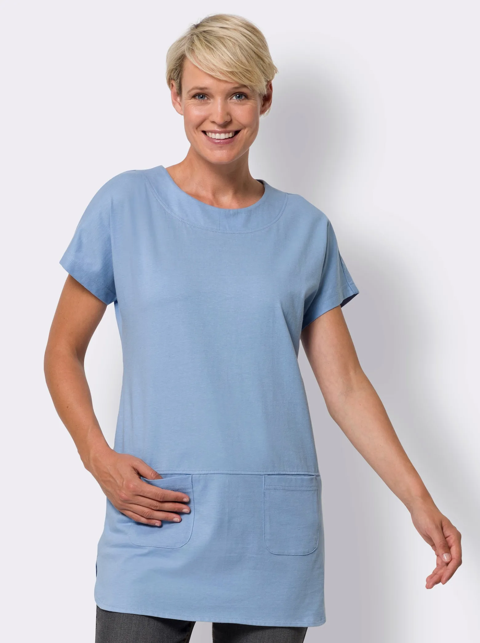 Longshirt mit Taschen