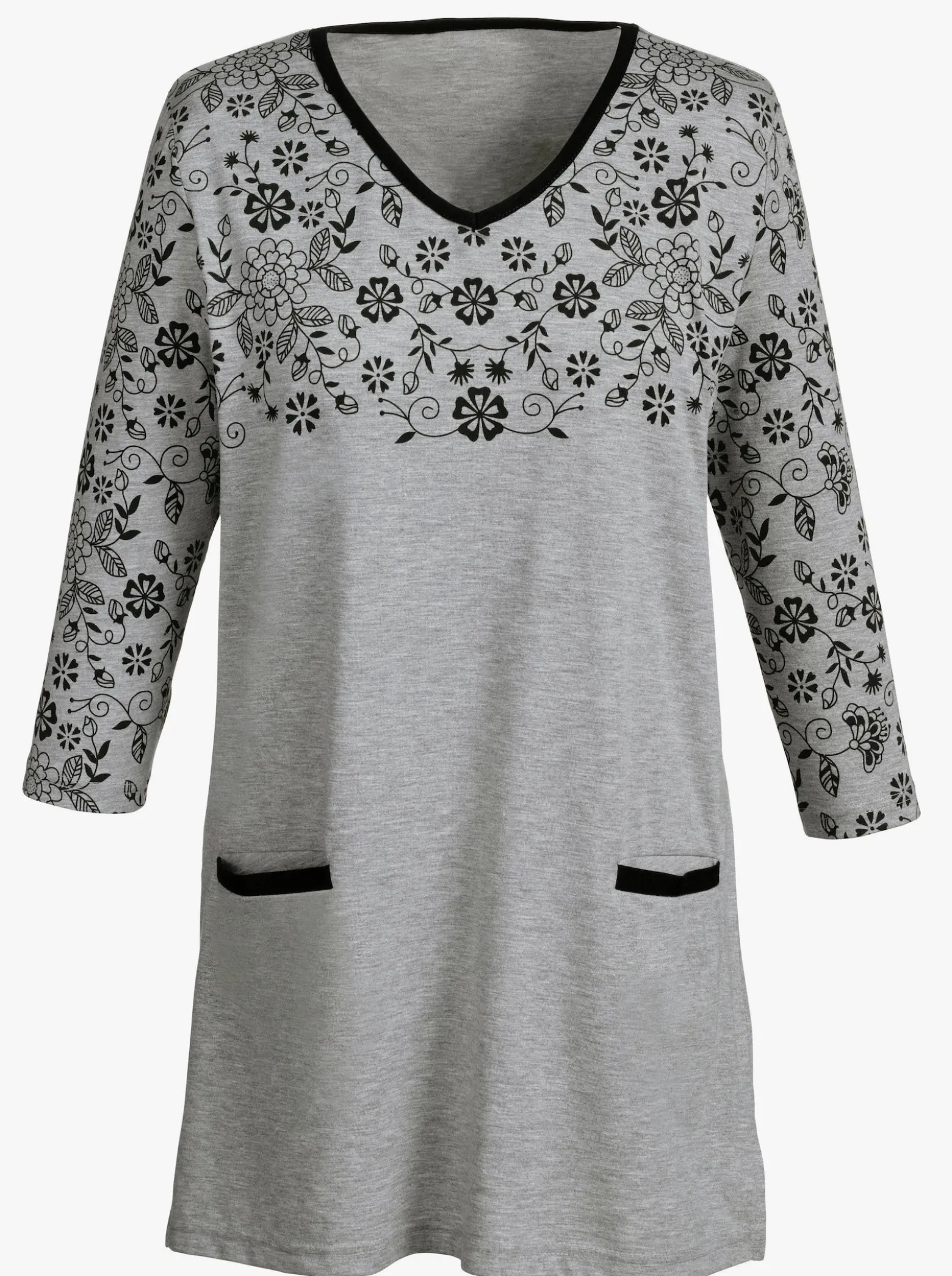 Longshirt mit 2 Taschen