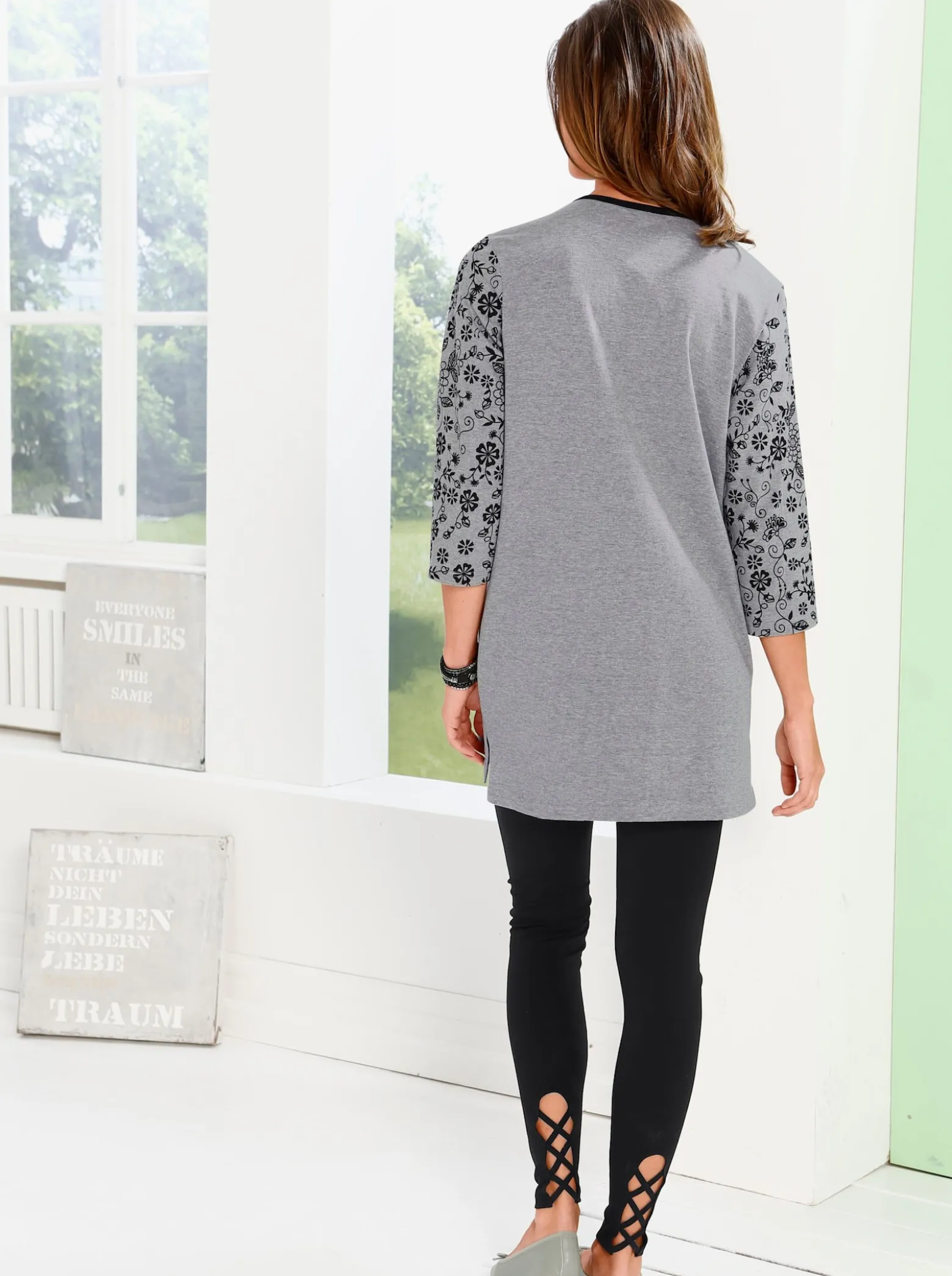 Longshirt mit 2 Taschen