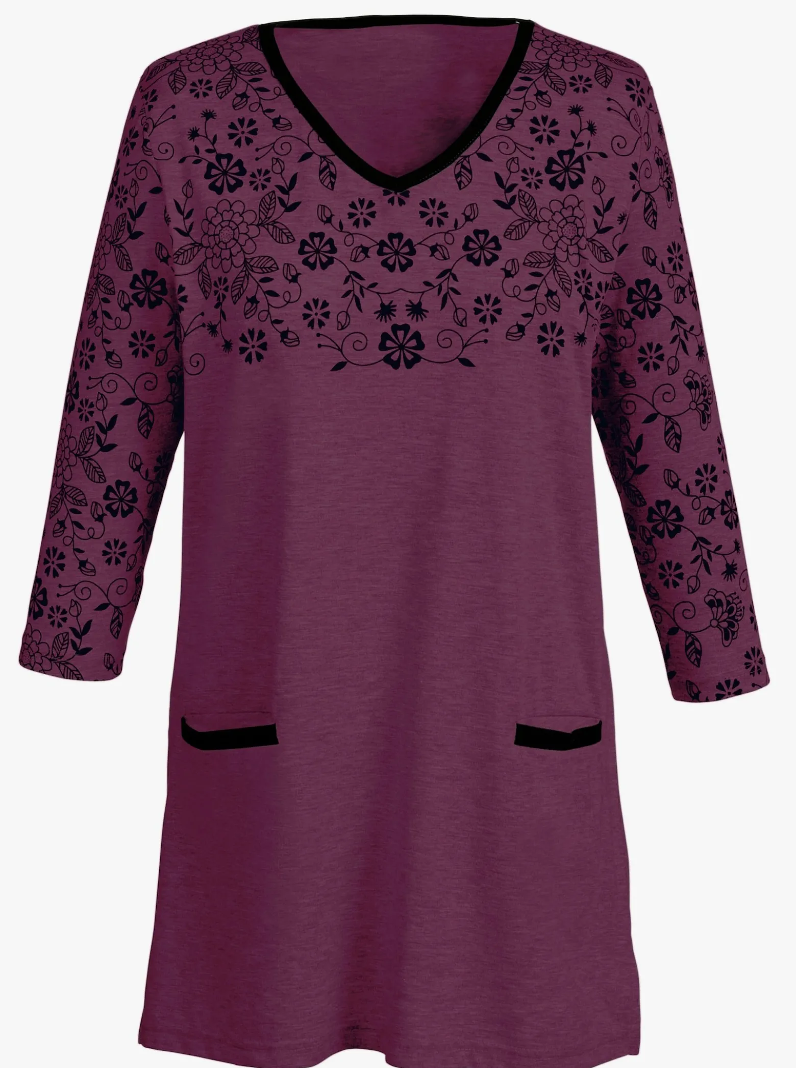 Longshirt mit 2 Taschen