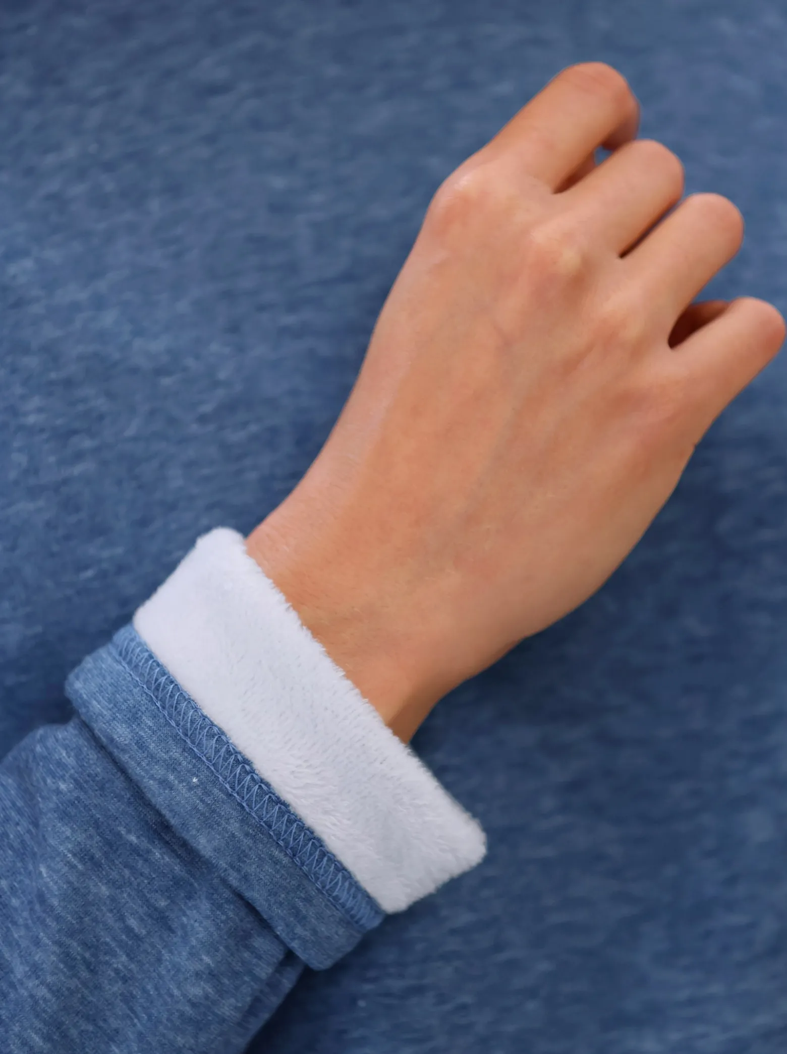 Longshirt mit Teddy-Fleece innen