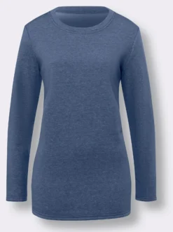Longshirt mit Teddy-Fleece innen