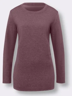 Longshirt mit Teddy-Fleece innen