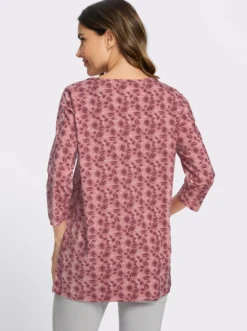 Longshirt mit Tropfen-Ausschnitt
