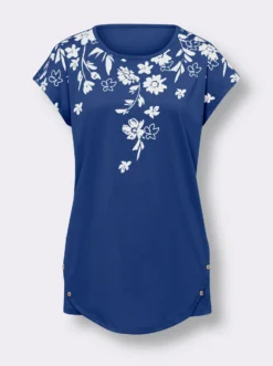 Longshirt mit Zierknöpfen