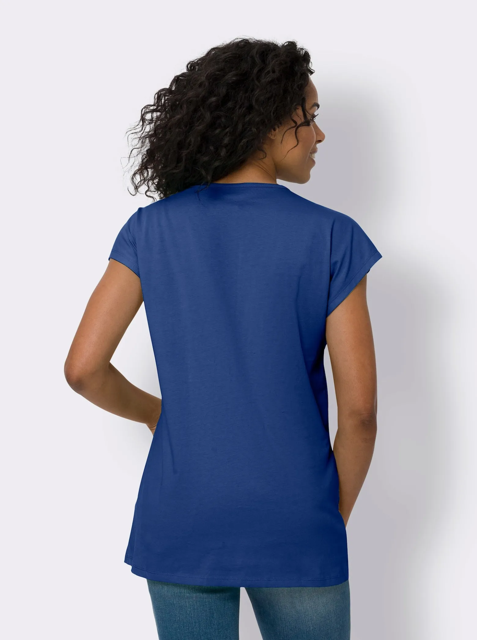 Longshirt mit Zierknöpfen