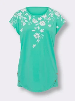Longshirt mit Zierknöpfen