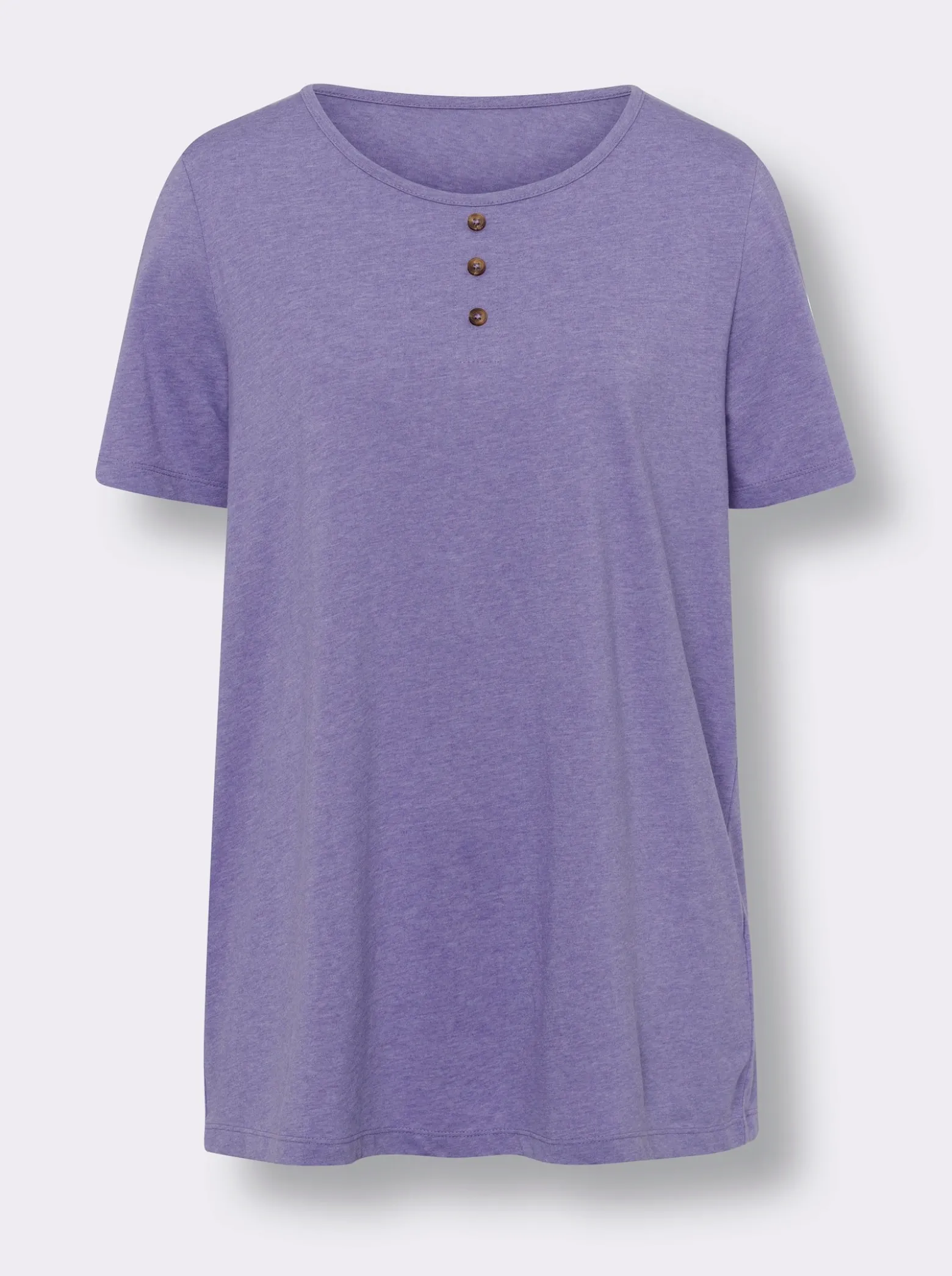Longshirt mit Zierknöpfen