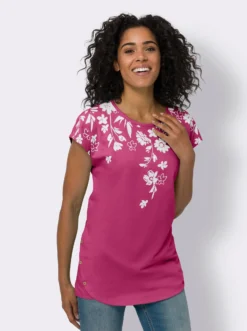 Longshirt mit Zierknöpfen