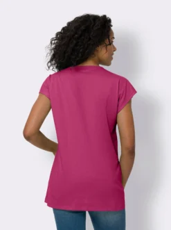 Longshirt mit Zierknöpfen