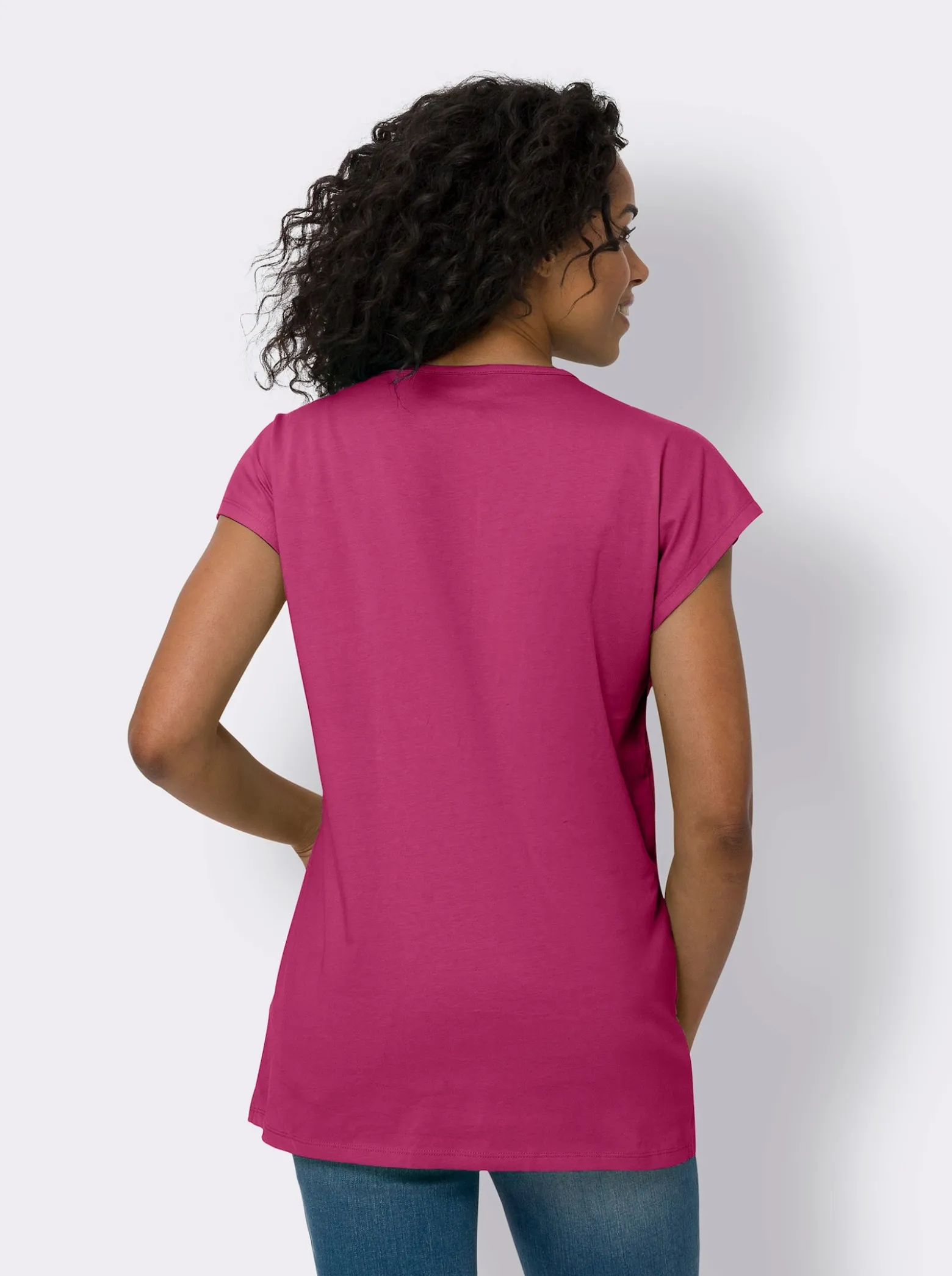 Longshirt mit Zierknöpfen