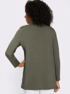Longshirt mit Zierknöpfen