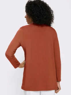 Longshirt mit Zierknöpfen