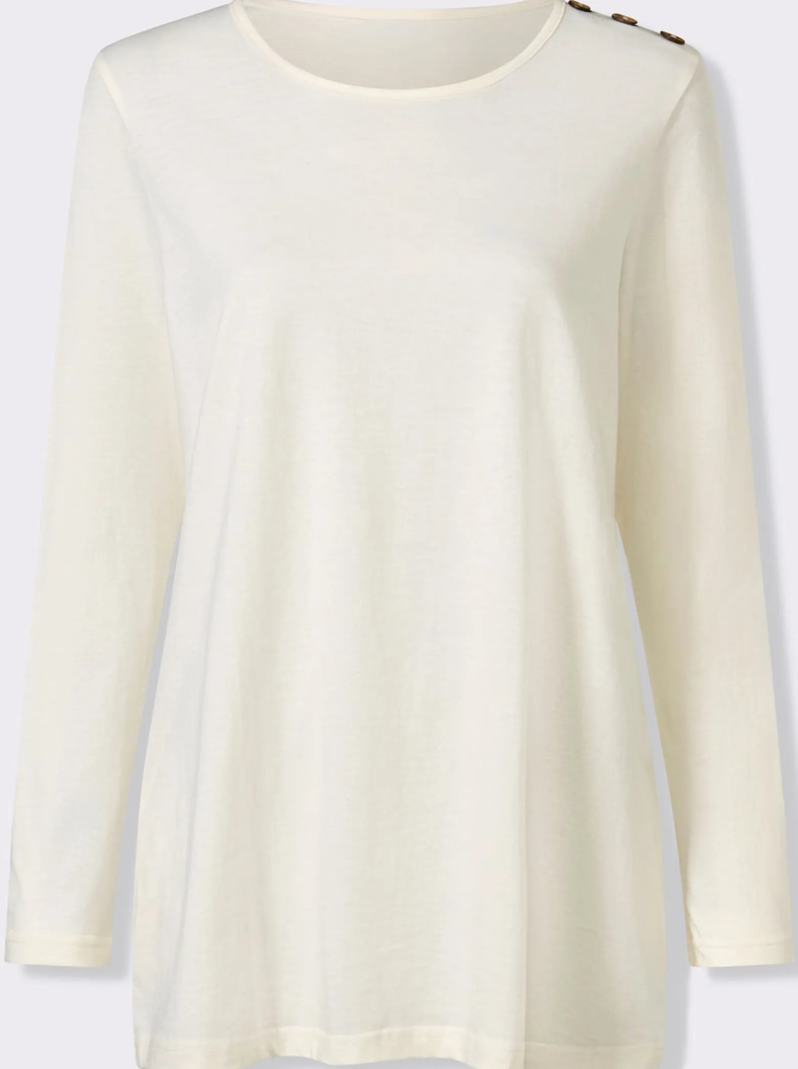 Longshirt mit Zierknöpfen